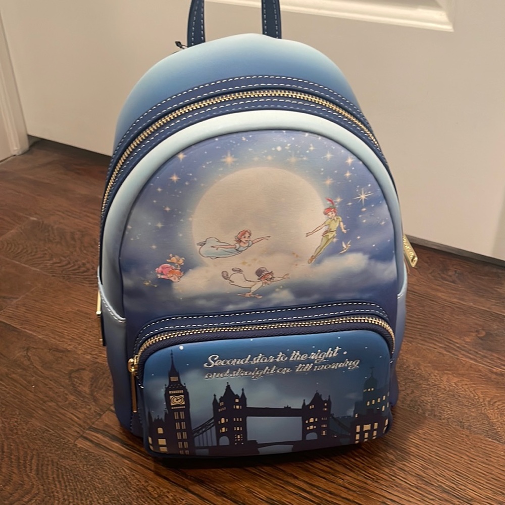 NWT LOUNGEFLY PETER PAN YOU CAN FLY BACKPACK